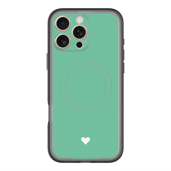 スリムプロテクションプレミアムケース with MagSafe［ オリジナル - 推し色ハート - グリーン ］
