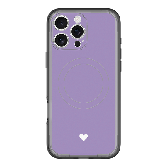 スリムプロテクションプレミアムケース with MagSafe［ オリジナル - 推し色ハート - パープル ］