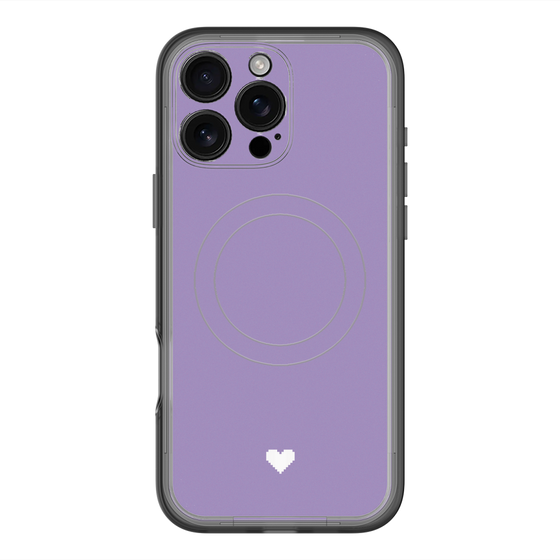 スリムプロテクションプレミアムケース with MagSafe［ オリジナル - 推し色ハート - パープル ］