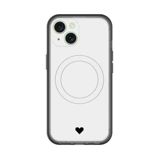 スリムプロテクションプレミアムケース with MagSafe［ オリジナル - 推し色ハート - ホワイト ］