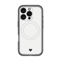 スリムプロテクションプレミアムケース with MagSafe［ オリジナル - 推し色ハート - ホワイト ］