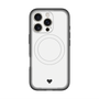 スリムプロテクションプレミアムケース with MagSafe［ オリジナル - 推し色ハート - ホワイト ］