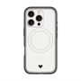 スリムプロテクションプレミアムケース with MagSafe［ オリジナル - 推し色ハート - ホワイト ］