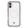 スリムプロテクションプレミアムケース with MagSafe［ オリジナル - 推し色ハート - ホワイト ］