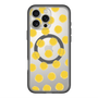 スリムプロテクションプレミアムケース with MagSafe［ オリジナル - 推し色水玉 - イエロー ］