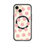 スリムプロテクションプレミアムケース with MagSafe［ オリジナル - 推し色水玉 - ピンク ］