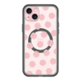 スリムプロテクションプレミアムケース with MagSafe［ オリジナル - 推し色水玉 - ピンク ］