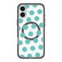 スリムプロテクションプレミアムケース with MagSafe［ オリジナル - 推し色水玉 - グリーン ］