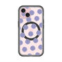 スリムプロテクションプレミアムケース with MagSafe［ オリジナル - 推し色水玉 - パープル ］