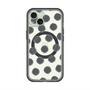 スリムプロテクションプレミアムケース with MagSafe［ オリジナル - 推し色水玉 - ブラック ］