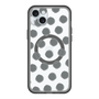 スリムプロテクションプレミアムケース with MagSafe［ オリジナル - 推し色水玉 - ブラック ］