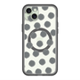 スリムプロテクションプレミアムケース with MagSafe［ オリジナル - 推し色水玉 - ブラック ］