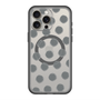 スリムプロテクションプレミアムケース with MagSafe［ オリジナル - 推し色水玉 - ブラック ］
