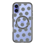 スリムプロテクションプレミアムケース with MagSafe［ オリジナル - 推し色水玉 - ブラック ］