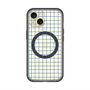 スリムプロテクションプレミアムケース with MagSafe［ オリジナル - 推し色チェック - ブルー ］