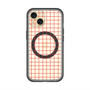 スリムプロテクションプレミアムケース with MagSafe［ オリジナル - 推し色チェック - レッド ］