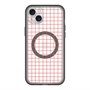 スリムプロテクションプレミアムケース with MagSafe［ オリジナル - 推し色チェック - レッド ］