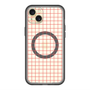 スリムプロテクションプレミアムケース with MagSafe［ オリジナル - 推し色チェック - レッド ］