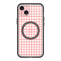 スリムプロテクションプレミアムケース with MagSafe［ オリジナル - 推し色チェック - レッド ］