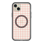 スリムプロテクションプレミアムケース with MagSafe［ オリジナル - 推し色チェック - レッド ］