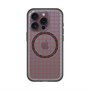 スリムプロテクションプレミアムケース with MagSafe［ オリジナル - 推し色チェック - レッド ］