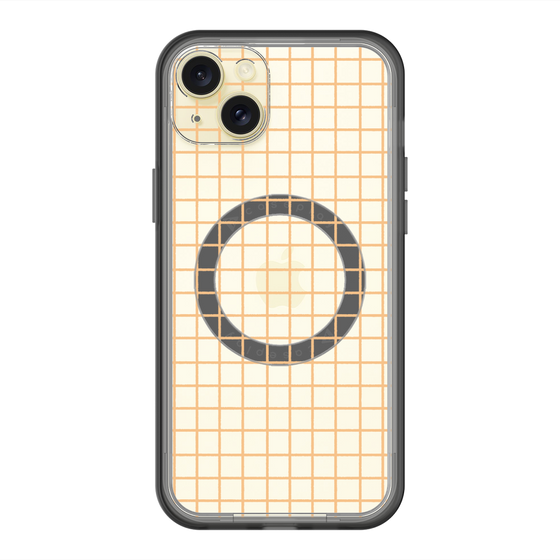 スリムプロテクションプレミアムケース with MagSafe［ オリジナル - 推し色チェック - イエロー ］
