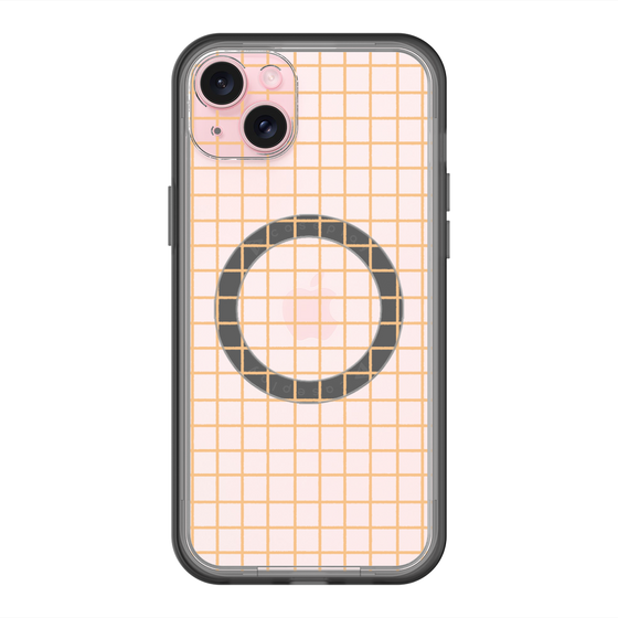 スリムプロテクションプレミアムケース with MagSafe［ オリジナル - 推し色チェック - イエロー ］