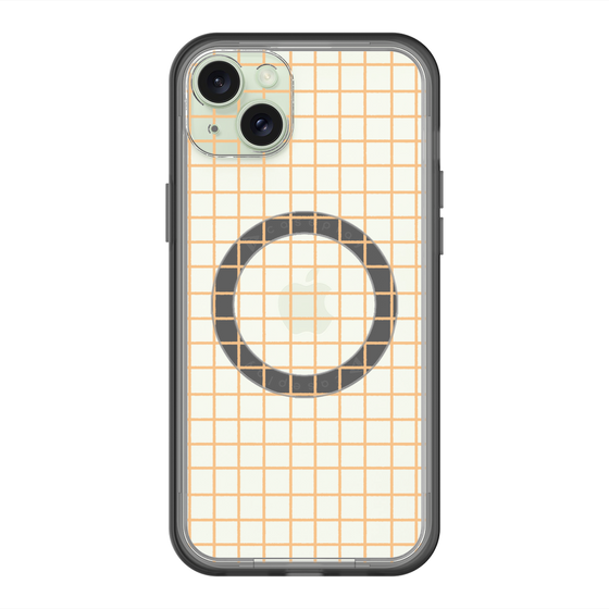 スリムプロテクションプレミアムケース with MagSafe［ オリジナル - 推し色チェック - イエロー ］