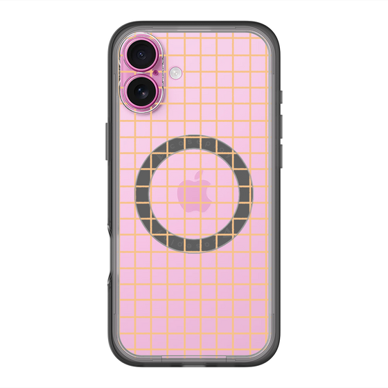 スリムプロテクションプレミアムケース with MagSafe［ オリジナル - 推し色チェック - イエロー ］