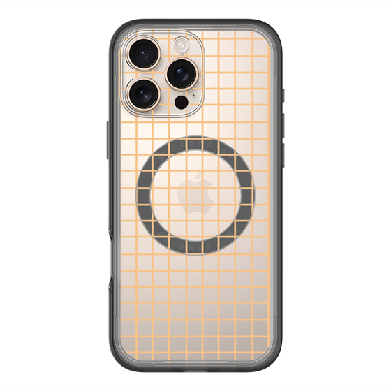 スリムプロテクションプレミアムケース with MagSafe［ オリジナル - 推し色チェック - イエロー ］