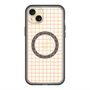 スリムプロテクションプレミアムケース with MagSafe［ オリジナル - 推し色チェック - オレンジ ］