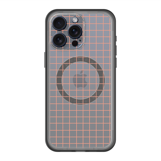 スリムプロテクションプレミアムケース with MagSafe［ オリジナル - 推し色チェック - オレンジ ］