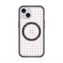 スリムプロテクションプレミアムケース with MagSafe［ オリジナル - 推し色チェック - ピンク ］