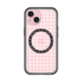 スリムプロテクションプレミアムケース with MagSafe［ オリジナル - 推し色チェック - ピンク ］