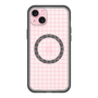 スリムプロテクションプレミアムケース with MagSafe［ オリジナル - 推し色チェック - ピンク ］