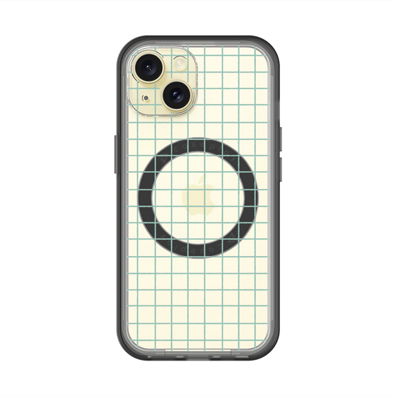 スリムプロテクションプレミアムケース with MagSafe［ オリジナル - 推し色チェック - グリーン ］