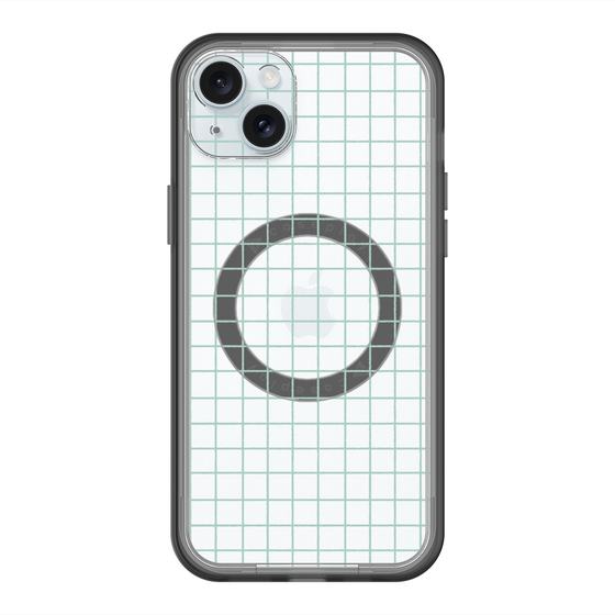 スリムプロテクションプレミアムケース with MagSafe［ オリジナル - 推し色チェック - グリーン ］