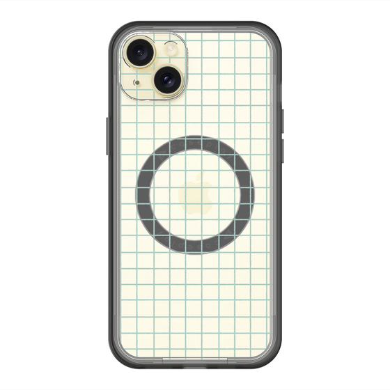 スリムプロテクションプレミアムケース with MagSafe［ オリジナル - 推し色チェック - グリーン ］