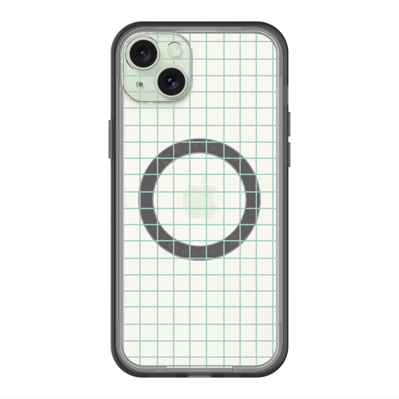 スリムプロテクションプレミアムケース with MagSafe［ オリジナル - 推し色チェック - グリーン ］