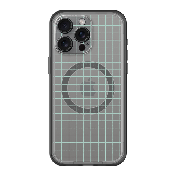 スリムプロテクションプレミアムケース with MagSafe［ オリジナル - 推し色チェック - グリーン ］
