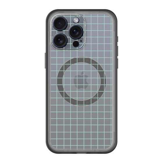 スリムプロテクションプレミアムケース with MagSafe［ オリジナル - 推し色チェック - グリーン ］