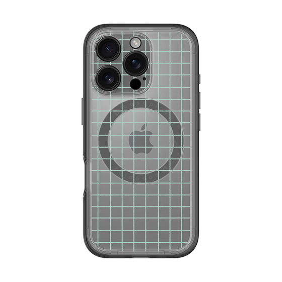 スリムプロテクションプレミアムケース with MagSafe［ オリジナル - 推し色チェック - グリーン ］