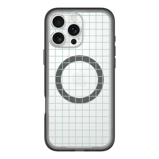 スリムプロテクションプレミアムケース with MagSafe［ オリジナル - 推し色チェック - グリーン ］
