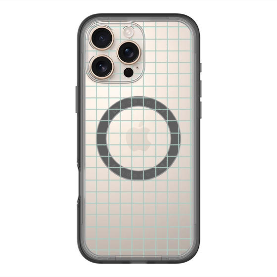 スリムプロテクションプレミアムケース with MagSafe［ オリジナル - 推し色チェック - グリーン ］