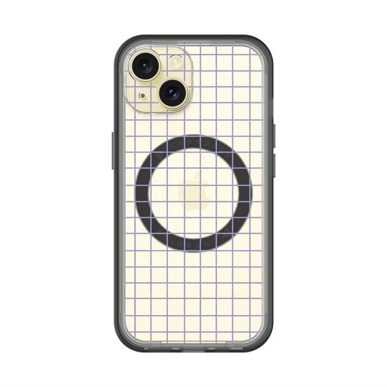 スリムプロテクションプレミアムケース with MagSafe［ オリジナル - 推し色チェック - パープル ］
