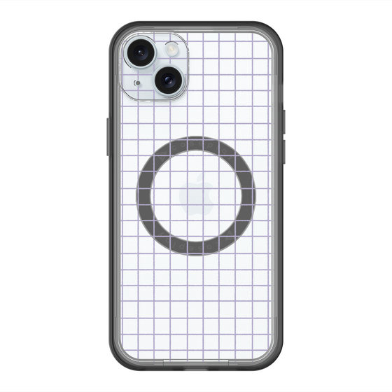 スリムプロテクションプレミアムケース with MagSafe［ オリジナル - 推し色チェック - パープル ］