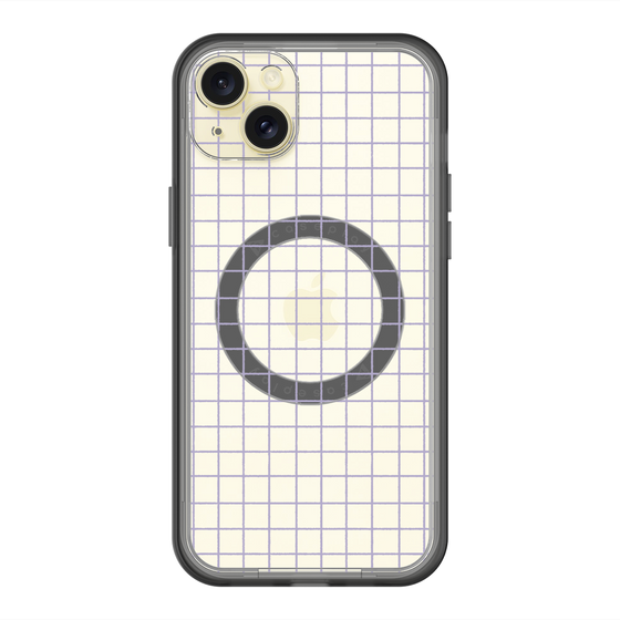 スリムプロテクションプレミアムケース with MagSafe［ オリジナル - 推し色チェック - パープル ］