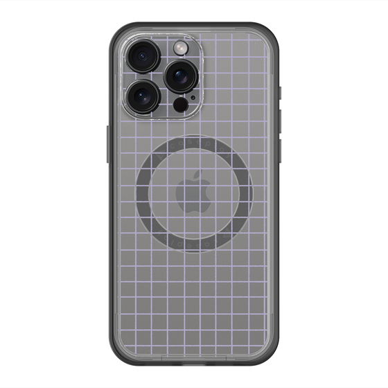スリムプロテクションプレミアムケース with MagSafe［ オリジナル - 推し色チェック - パープル ］