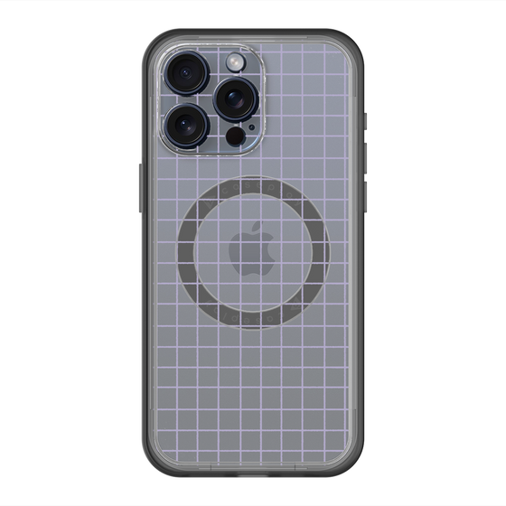 スリムプロテクションプレミアムケース with MagSafe［ オリジナル - 推し色チェック - パープル ］