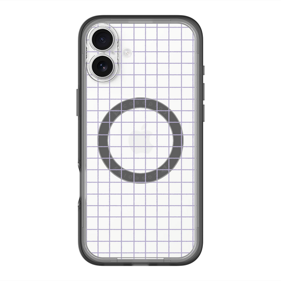 スリムプロテクションプレミアムケース with MagSafe［ オリジナル - 推し色チェック - パープル ］